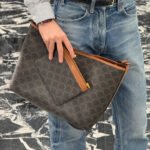 CELINE Soft Shopper Bag 33cm Triomphe Canvas Calfskin Large Tote 13-inch Laptop Chic French Shoulder Bag CELINE Soft Shopper Bag 33cm Triomphe Canvas Calfskin Large Tote 13-inch Laptop Chic French Shoulder Bag