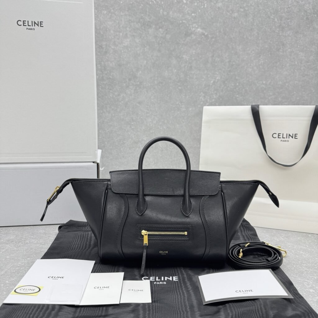 CELINE Paris New Luggage Bag 37cm Modern Revival of the Iconic Smile Bag – Image 4