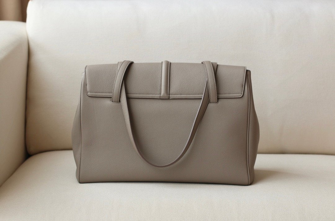 CELINE Large Soft 16 Shoulder Bag 38cm Calfskin Leather Tote & Designer Work Bag for Women 11