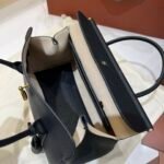 Loro Piana Loom L25 Grained Leather Handbag 25cm Top Handle Tote with Detachable Strap and Padlock Crossbody Bag for Women