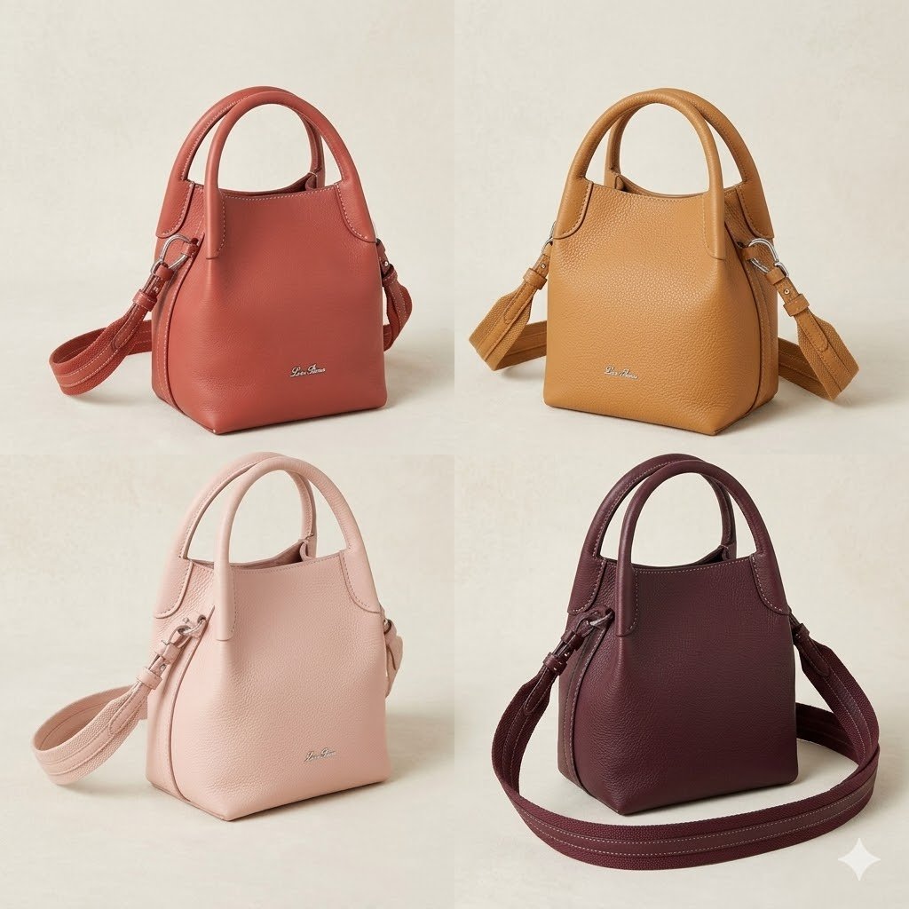Loro Piana Bale Mini Bucket Bag 9 Colors Premium Calfskin Crossbody Handbag – Image 2 Loro Piana Bale Mini Bucket Bag 9 Colors Premium Calfskin Crossbody Handbag – Image 2