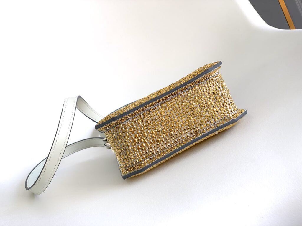 BVLGARI Serpentine Mini Tote Bag Ombre Crystal Embellished Suede Luxury Snake Handle Crossbody Handbag – Image 10 BVLGARI Serpentine Mini Tote Bag Ombre Crystal Embellished Suede Luxury Snake Handle Crossbody Handbag – Image 10
