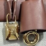 Loro Piana Needle Bag 31cm/39cm Canvas and Leather Minimalist Designer Crossbody Handbag for Daily Use