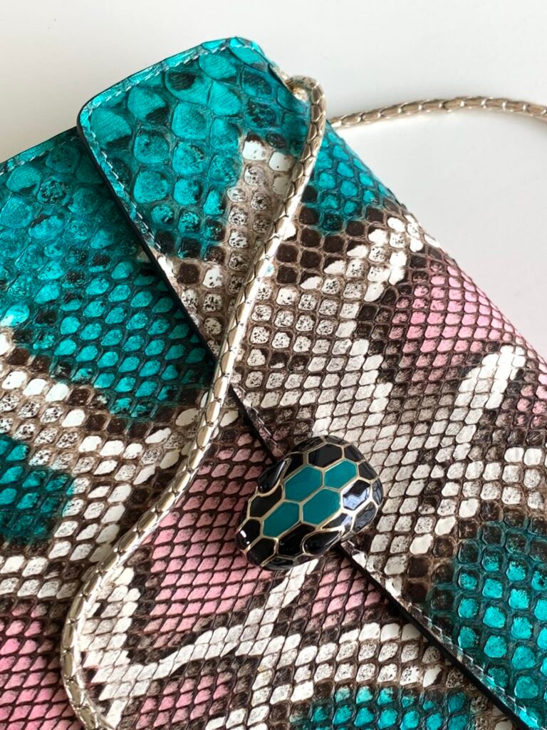 BVLGARI Serpenti Forever Python Skin Top Handle Bag VIP Custom Arctic Jade Psiche Rare Leather Shoulder Bag Crossbody Chain Flap Bag 2 Sizes – Image 12 BVLGARI Serpenti Forever Python Skin Top Handle Bag VIP Custom Arctic Jade Psiche Rare Leather Shoulder Bag Crossbody Chain Flap Bag 2 Sizes – Image 12