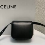 CELINE 2022SS Mini Triomphe Crossbody Bag 11cm Calfskin and Signature Canvas 14
