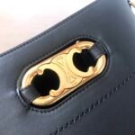Luxury Celine Maillon Triomphe Tan Bucket Bag 25x29cm Pig Nose Gold Hardware Crossbody for Women 14