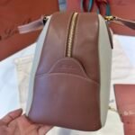 Loro Piana Needle Bag 31cm/39cm Canvas and Leather Minimalist Designer Crossbody Handbag for Daily Use