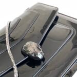 BVLGARI Serpenti Forever Glossy Calfskin Shoulder Bag 25cm Multi-Compartment Chain Bag with Snakehead Closure BVLGARI Serpenti Forever Glossy Calfskin Shoulder Bag 25cm Multi-Compartment Chain Bag with Snakehead Closure