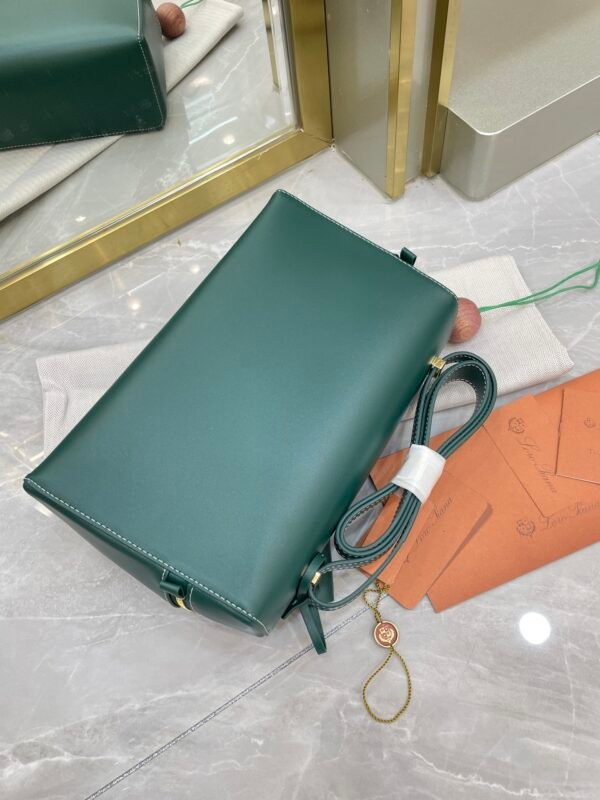 15 Loro Piana Extra Bag L27 Luxury Saddle Leather Crossbody & Shoulder Bag for Women 27cm Vanity Top-Handle Bag