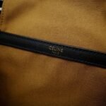 CELINE Triomphe Canvas & Calfskin Folco Backpack 23x30x16cm Timeless Vintage Drawstring Rucksack 16