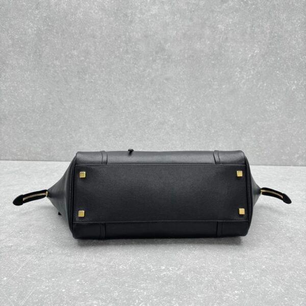 16 Celine New Luggage Smile Bag 36cm Medium Suede & Smooth Leather Handbag Classic Retro Tote with Crossbody Strap