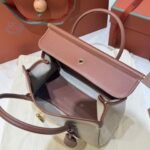 Loro Piana Loom L25 Handbag 25cm Quiet Luxury Calfskin and Canvas Top Handle Bag for Women