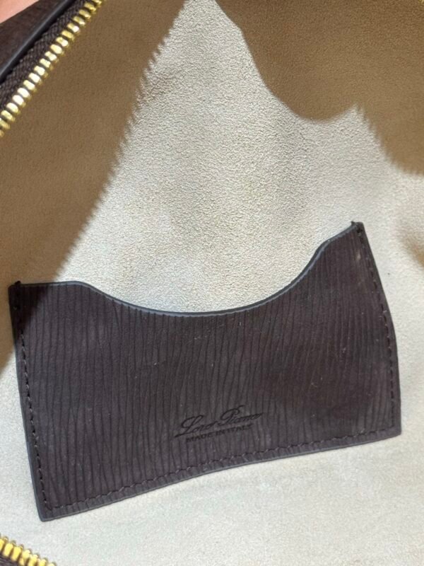 16 Loro Piana Extra Bag L23 Suede Calfskin Top-Handle Handbag 23cm Minimalist Crossbody Bag for Women