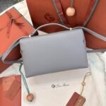 Loro Piana Extra Bag 27 Premium Calfskin Handbag with Steel Hardware Timeless Quiet Luxury Top-Handle Bag 4 Colors Loro Piana Extra Bag 27 Premium Calfskin Handbag with Steel Hardware Timeless Quiet Luxury Top-Handle Bag 4 Colors