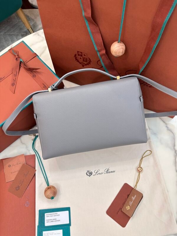16 Loro Piana Extra Bag 27 Premium Calfskin Handbag with Steel Hardware Timeless Quiet Luxury Top-Handle Bag 4 Colors
