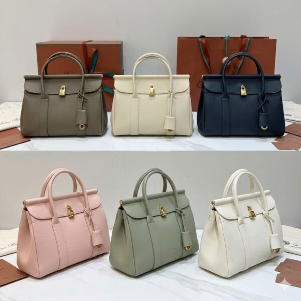 Loro Piana☆美品☆はなちゃん様ご専用‼️ Loro Piana Loom 32 Grained Leather Top-Handle Bag - Bergdorf Goodman