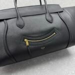 Celine New Luggage Smile Bag 36cm Medium Suede & Smooth Leather Handbag Classic Retro Tote with Crossbody Strap Celine New Luggage Smile Bag 36cm Medium Suede & Smooth Leather Handbag Classic Retro Tote with Crossbody Strap