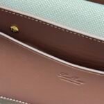 Loro Piana Loom L25 Handbag 25cm Quiet Luxury Calfskin and Canvas Top Handle Bag for Women