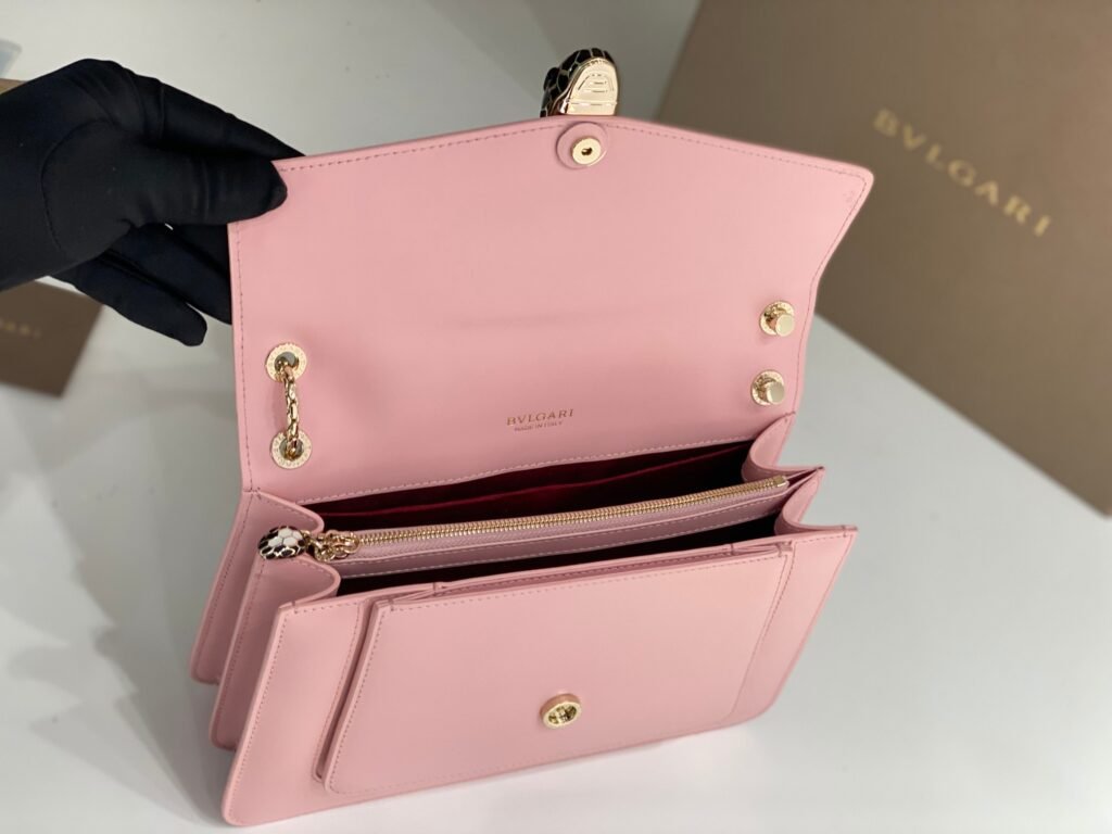 BVLGARI Serpenti Forever Shoulder Bag 25cm Calfskin Chain Bag in 3 Colors with Smart Chip &ndash; Image 10
