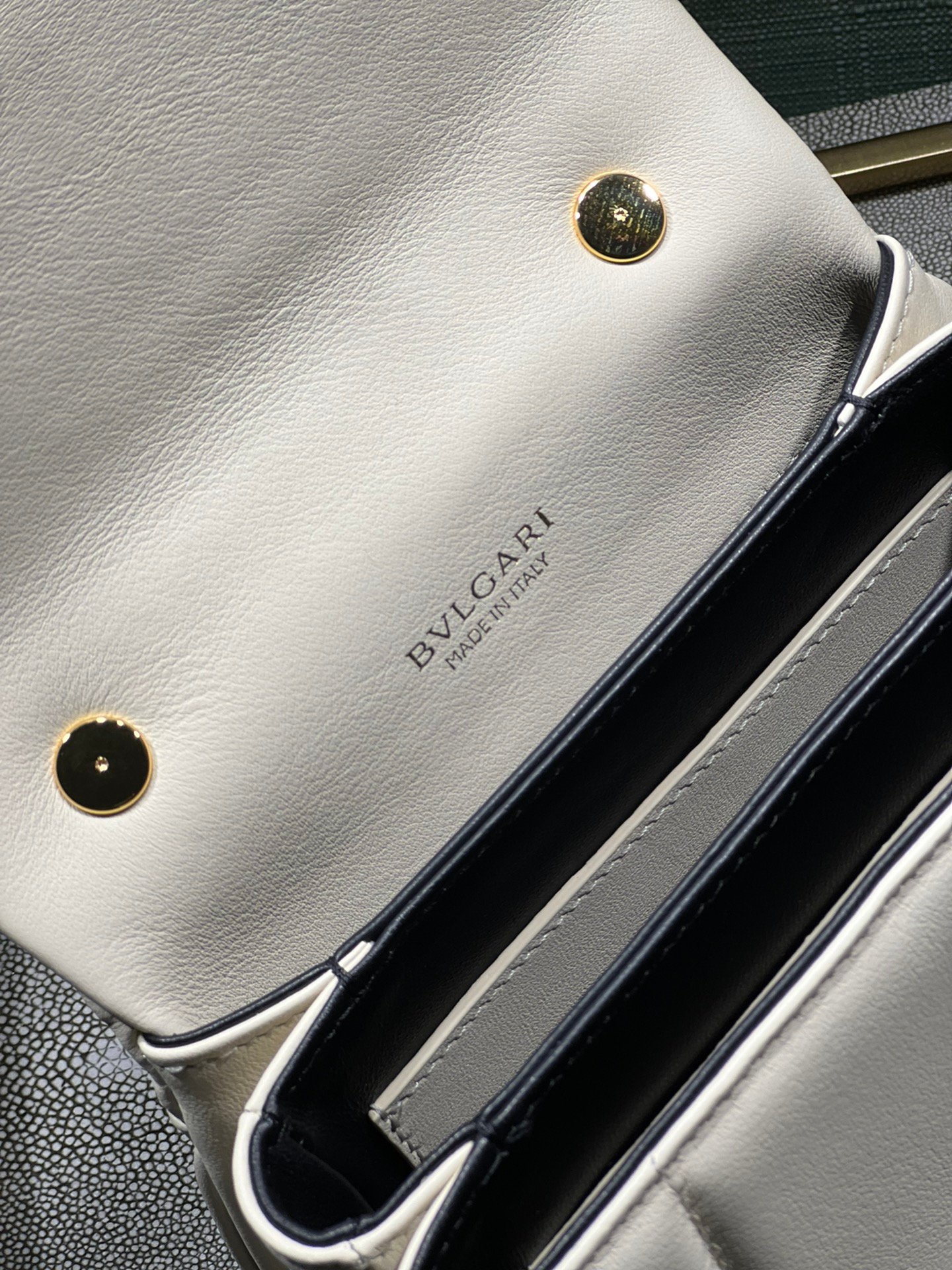BVLGARI Serpenti Reverse Small Quilted Calfskin Top Handle Bag 20cm with Snake Metal Handle and Iconic Magnetic Chain Crossbody Strap BVLGARI Serpenti Reverse Small Quilted Calfskin Top Handle Bag 20cm with Snake Metal Handle and Iconic Magnetic Chain Crossbody Strap