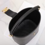 CELINE Triomphe Bucket Bag 28cm Calfskin Smooth Leather Shoulder Bag for Women with Adjustable Crossbody Strap 18