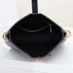 Celine Calfskin Shoulder Bag 24.5cm Minimalist Crossbody Handbag with Gold Hardware Twist-Lock 2025 18