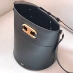 Luxury Celine Maillon Triomphe Tan Bucket Bag 25x29cm Pig Nose Gold Hardware Crossbody for Women 18