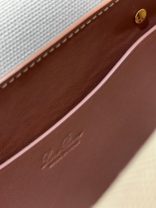 Loro Piana Loom L32 Bag 33cm Designer Canvas & Leather Tote Handbag Work & Travel Satchel with Detachable Pouch