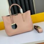 BVLGARI Style Luxury Two-Piece Tote Bag Set Premium Palm Leather Handbag with Removable Pouch BVLGARI Style Luxury Two-Piece Tote Bag Set Premium Palm Leather Handbag with Removable Pouch