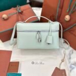 Loro Piana Extra Bag 27 Premium Calfskin Handbag with Steel Hardware Timeless Quiet Luxury Top-Handle Bag 4 Colors Loro Piana Extra Bag 27 Premium Calfskin Handbag with Steel Hardware Timeless Quiet Luxury Top-Handle Bag 4 Colors