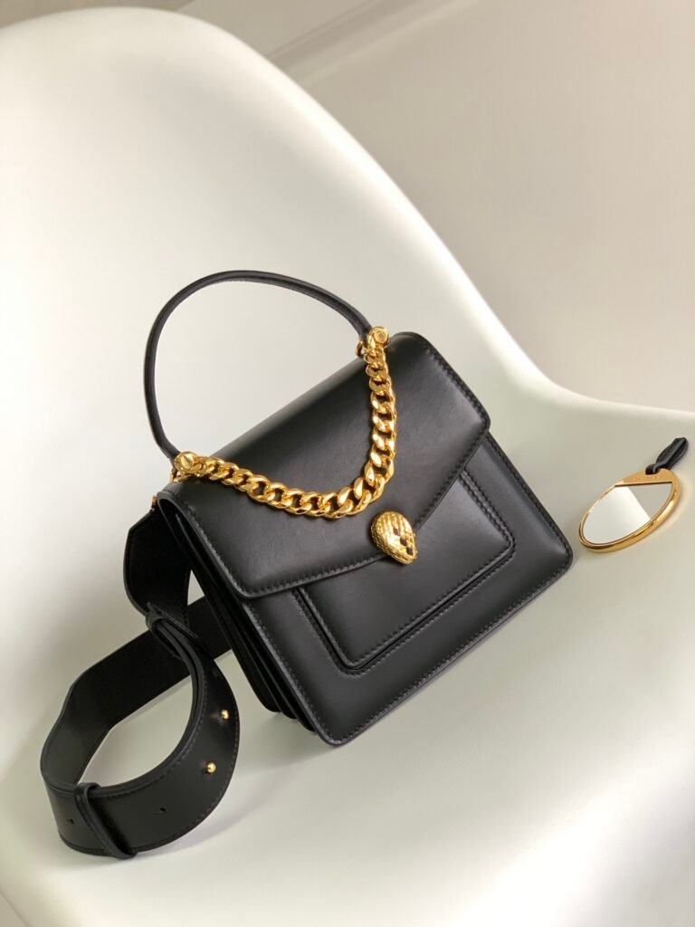 BVLGARI Serpenti Forever Bag 18cm 7 Iconic Colors Lambskin Top Handle Bag – Image 4 BVLGARI Serpenti Forever Bag 18cm 7 Iconic Colors Lambskin Top Handle Bag – Image 4
