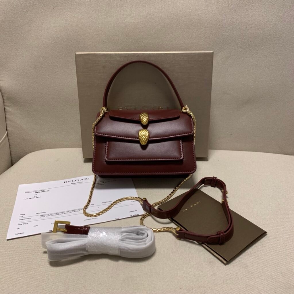 BVLGARI x Alexander Wang Serpenti Forever Belt Bag 7 Colors Luxury Leather Top Handle Crossbody Bag 18.5cm – Image 4 BVLGARI x Alexander Wang Serpenti Forever Belt Bag 7 Colors Luxury Leather Top Handle Crossbody Bag 18.5cm – Image 4