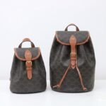 CELINE Triomphe Canvas Backpack Vintage Monogram Leather Bookbag in Mini and Large Sizes Rucksack 19