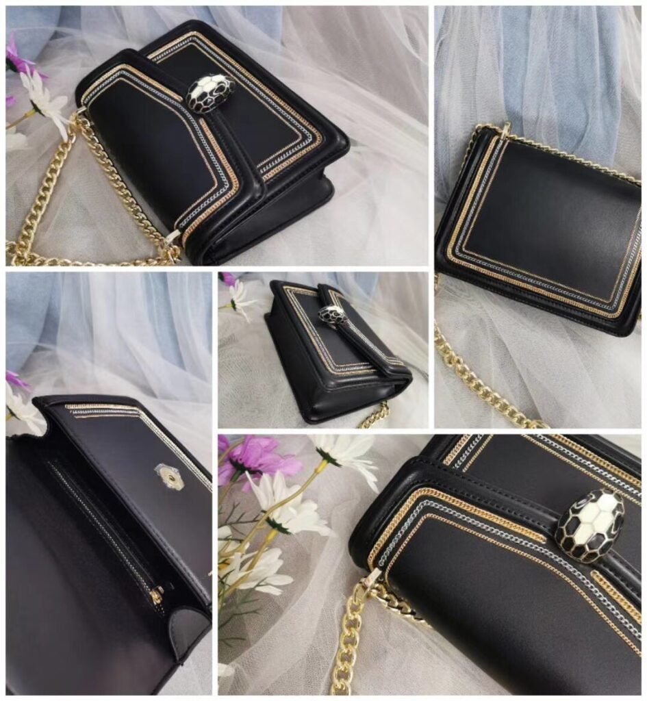 BVLGARI Serpenti in Love Bag Large Calfskin Leather Chain Shoulder Bag 8 Colors 24cm – Image 10 BVLGARI Serpenti in Love Bag Large Calfskin Leather Chain Shoulder Bag 8 Colors 24cm – Image 10