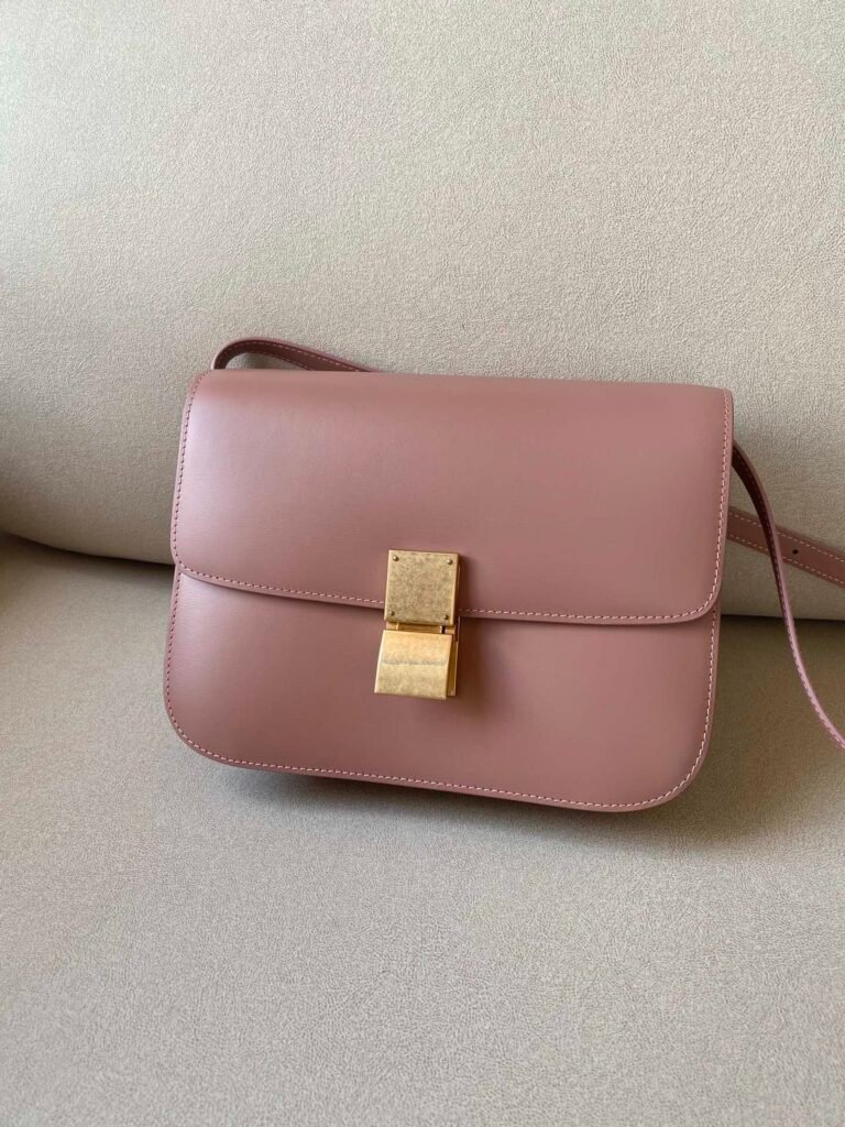 Celine Classic Box Bag 24cm Medium Liége Calfskin Crossbody Handbag 6 Colors – Image 7 Celine Classic Box Bag 24cm Medium Liége Calfskin Crossbody Handbag 6 Colors – Image 7