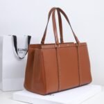 CELINE Large Business Tote Bag 39.5cm Tan Italian Leather Women’s Briefcase for 14-inch Laptop and Office Essentials 2