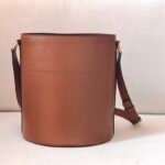 Luxury Celine Maillon Triomphe Tan Bucket Bag 25x29cm Pig Nose Gold Hardware Crossbody for Women 2