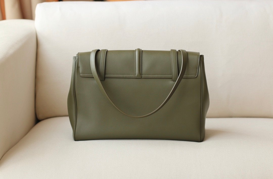 CELINE Large Soft 16 Shoulder Bag 38cm Calfskin Leather Tote & Designer Work Bag for Women 2