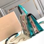 BVLGARI Serpenti Forever Luxury Python Leather Handbag 18cm Exclusive Multi-Color Exotic Shoulder Bag with Iconic Jewel Snakehead Closure BVLGARI Serpenti Forever Luxury Python Leather Handbag 18cm Exclusive Multi-Color Exotic Shoulder Bag with Iconic Jewel Snakehead Closure