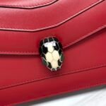 BVLGARI Serpenti Forever Calfskin Crossbody Bag 22.5cm Snakehead Enamel Closure Chain Shoulder Bag 4 Colors BVLGARI Serpenti Forever Calfskin Crossbody Bag 22.5cm Snakehead Enamel Closure Chain Shoulder Bag 4 Colors