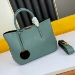 BVLGARI Style Luxury Two-Piece Tote Bag Set Premium Palm Leather Handbag with Removable Pouch BVLGARI Style Luxury Two-Piece Tote Bag Set Premium Palm Leather Handbag with Removable Pouch