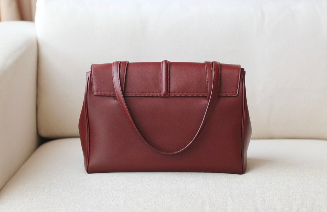 CELINE Large Soft 16 Shoulder Bag 38cm Calfskin Leather Tote & Designer Work Bag for Women 20