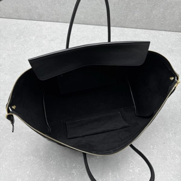 20 Celine New Luggage Smile Bag 36cm Medium Suede & Smooth Leather Handbag Classic Retro Tote with Crossbody Strap