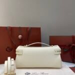 Loro Piana Extra Softy L33 Bag Quiet Luxury Fine-Grained Leather Handbag with Crossbody Strap