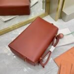 Loro Piana Extra Bag L27 Luxury Saddle Leather Crossbody & Shoulder Bag for Women 27cm Vanity Top-Handle Bag Loro Piana Extra Bag L27 Luxury Saddle Leather Crossbody & Shoulder Bag for Women 27cm Vanity Top-Handle Bag