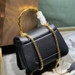 BVLGARI Serpenti Reverse Small Quilted Calfskin Top Handle Bag 20cm with Snake Metal Handle and Iconic Magnetic Chain Crossbody Strap BVLGARI Serpenti Reverse Small Quilted Calfskin Top Handle Bag 20cm with Snake Metal Handle and Iconic Magnetic Chain Crossbody Strap