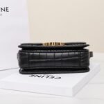 Celine Triomphe Classique Shoulder Bag 18.5cm Lizard and Crocodile Embossed Leather Crossbody Handbag 23