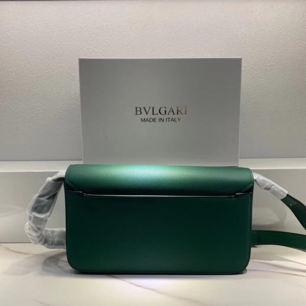 23 Bvlgari x Alexander Wang Collaboration Serpenti in Love Collection Mini Leather Shoulder Bag 26cm Calfskin Crossbody Bag with Iconic Snakehead Closure 4 Colors