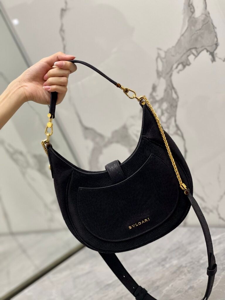 BVLGARI Serpenti Ellipse Large Crossbody Bag Calf Leather Crescent Shoulder Bag with Snakehead Closure 4 Colors – Image 12 BVLGARI Serpenti Ellipse Large Crossbody Bag Calf Leather Crescent Shoulder Bag with Snakehead Closure 4 Colors – Image 12