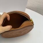 CELINE Cuir Triomphe Oval Purse 17.5cm Smooth Calfskin Mini Crossbody Shoulder Bag Mooncake Pig Nose Design 25